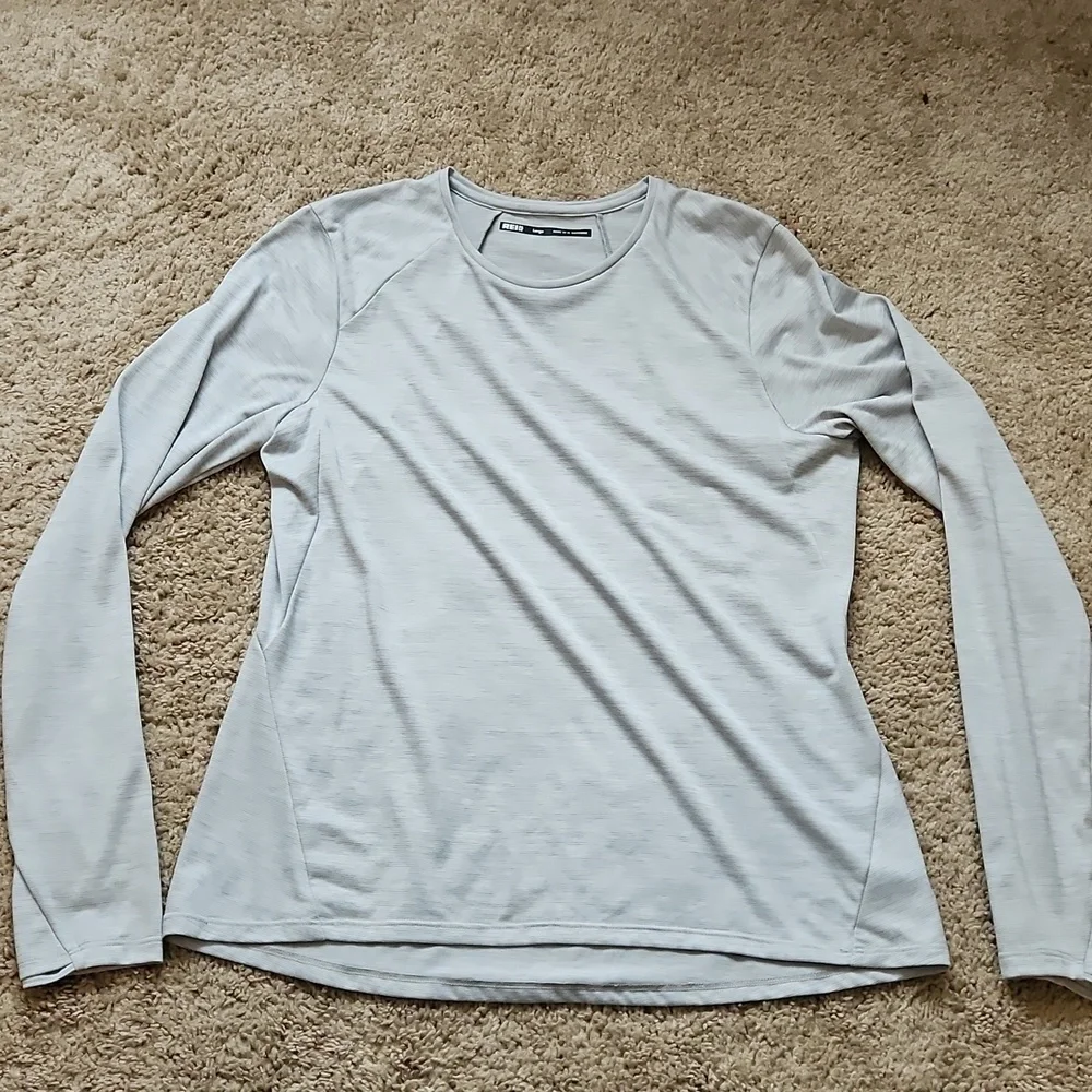 REI long sleeve T shirt, lightweight gray, size L